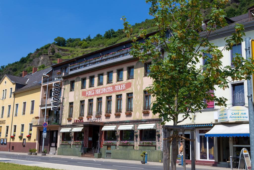 Pohl'S Rheinhotel Adler Sankt Goarshausen Exteriör bild