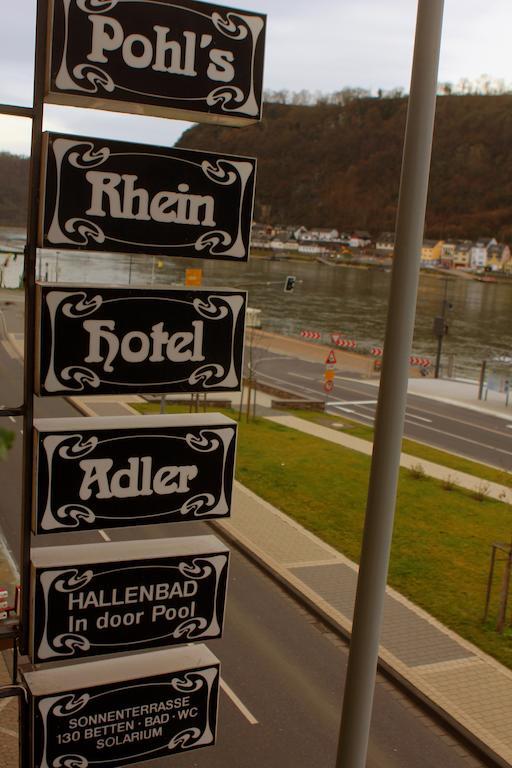 Pohl'S Rheinhotel Adler Sankt Goarshausen Exteriör bild